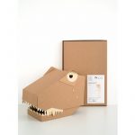 kartonowa maska 3D dinozaur t-rex koko cardboards