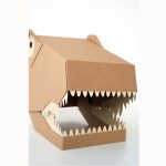 tekturowa maska 3D dinozaur t-rex koko cardboards