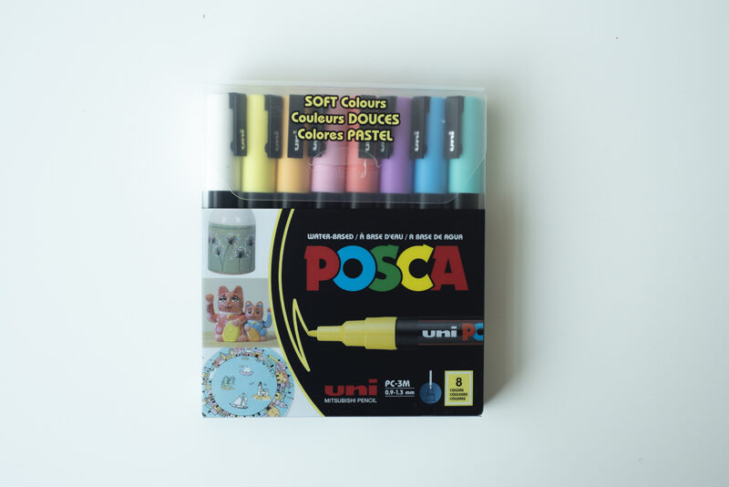 Markery POSCA PC-3M, PASTELOWE, 8 sztuk - obrazek 3